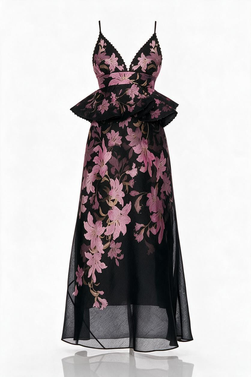 Feya Noir Jardin Dress