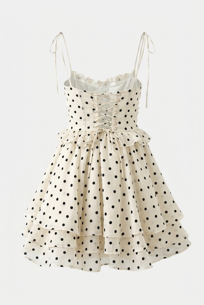 Feya Mini Polka Dress