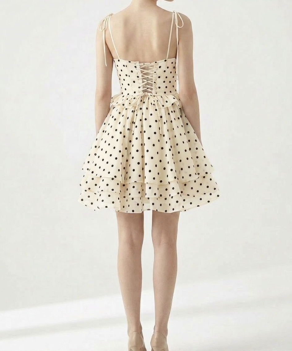 Feya Mini Polka Dress