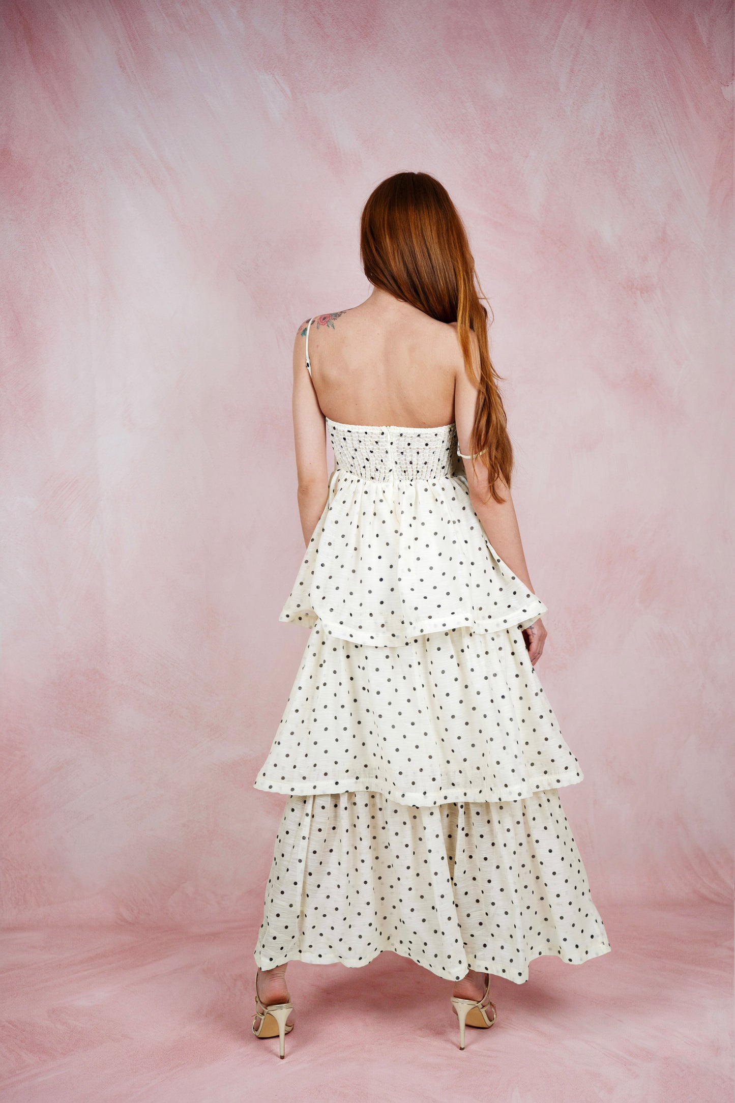 Feya Rochie Polka Ivory