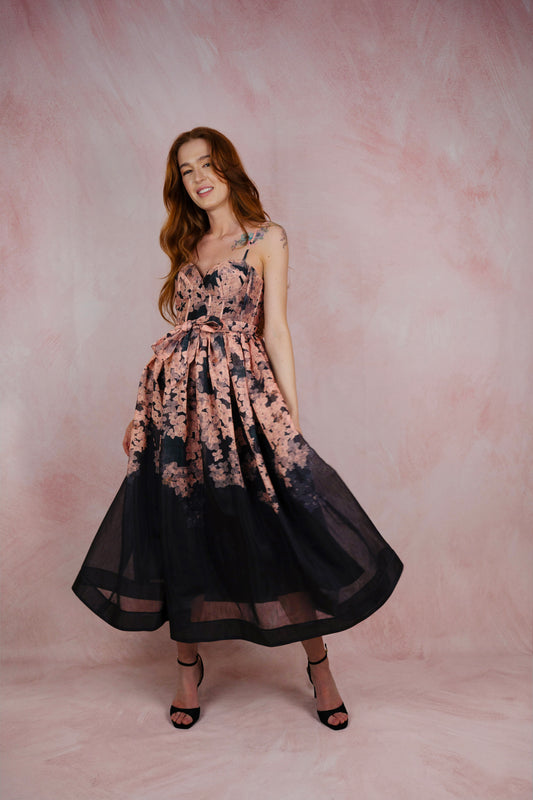 Feya Noir Garden Dress