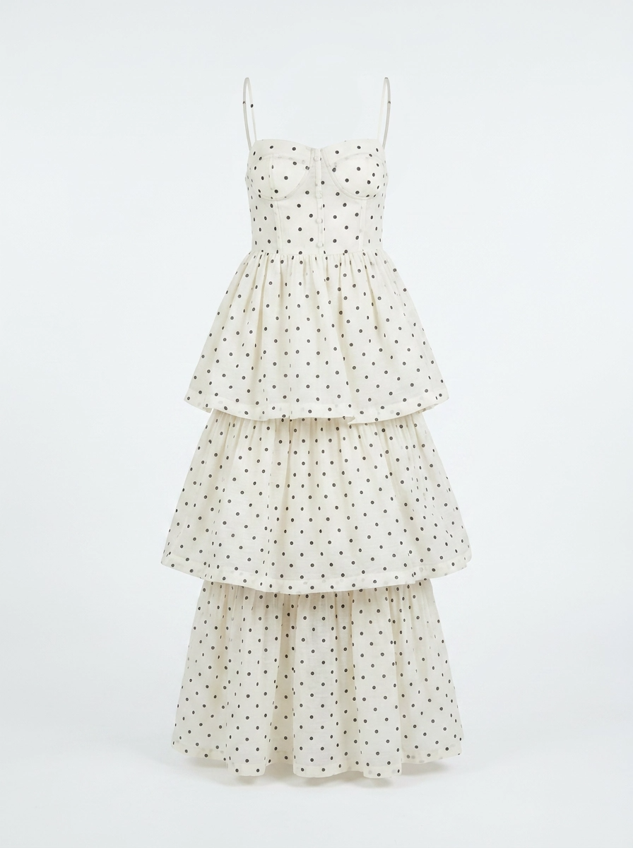 Feya Rochie Polka Ivory