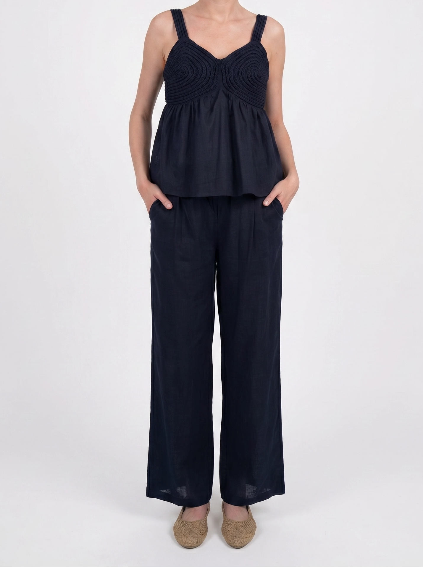 Set bleumarin de bumbac