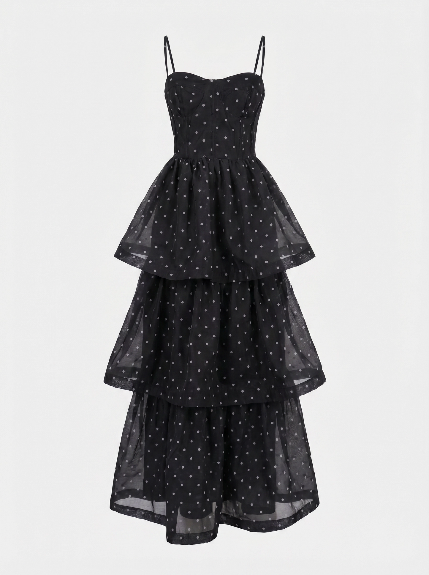 Rochie Feya Noir cu buline