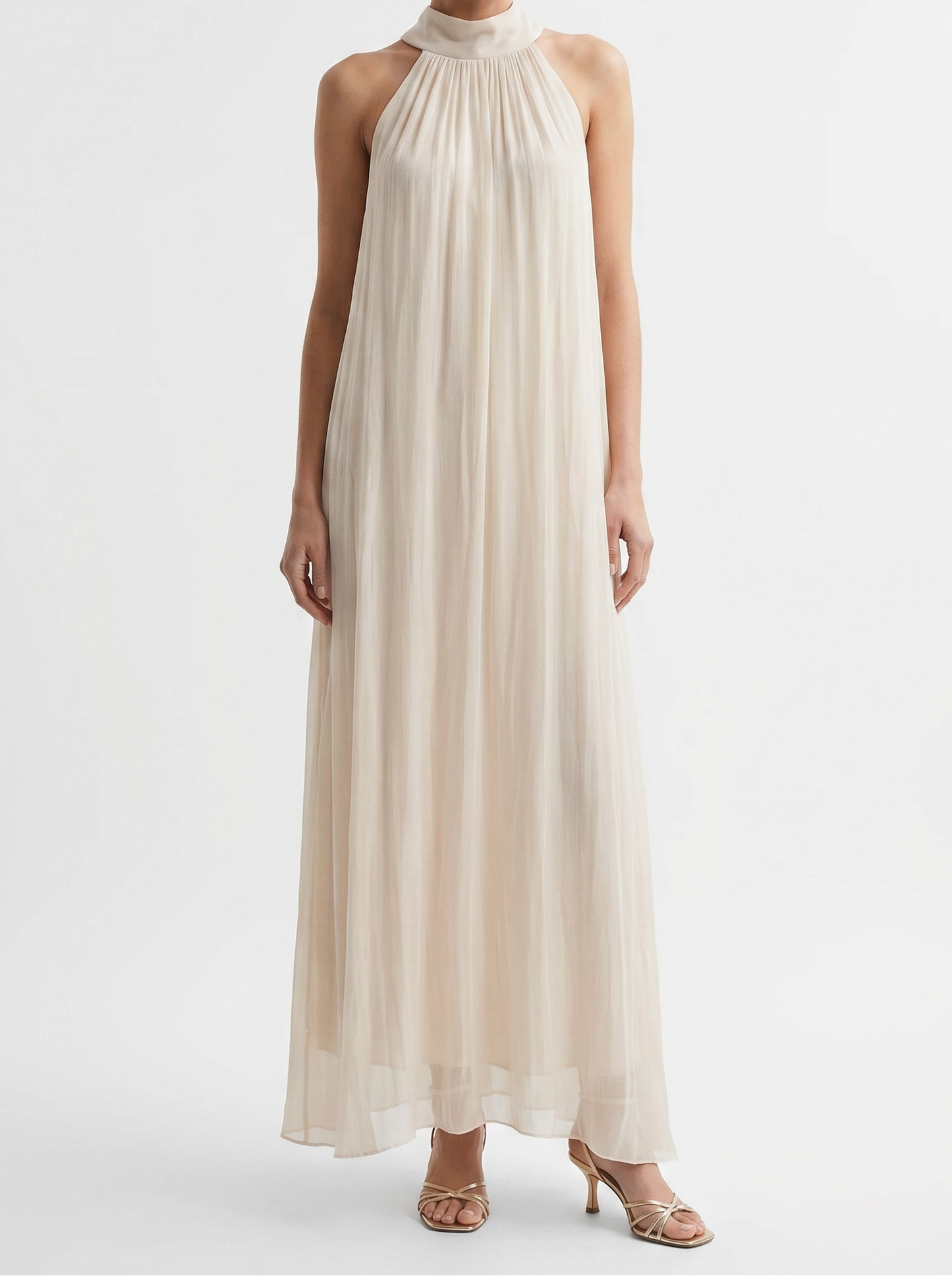 Feya Ivory Silk Dress