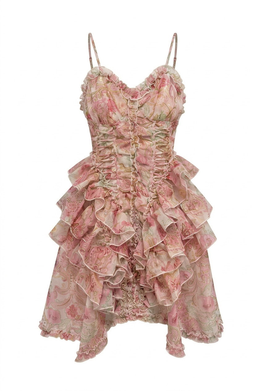 Feya Mini Blush Corset Dress