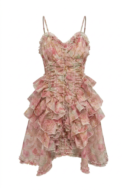 Feya Mini Blush Corset Dress