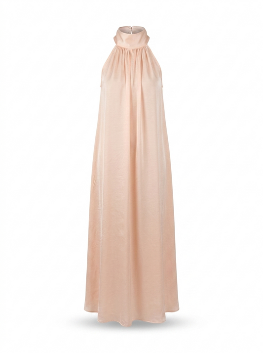 Feya Satin Silk Blush Dress