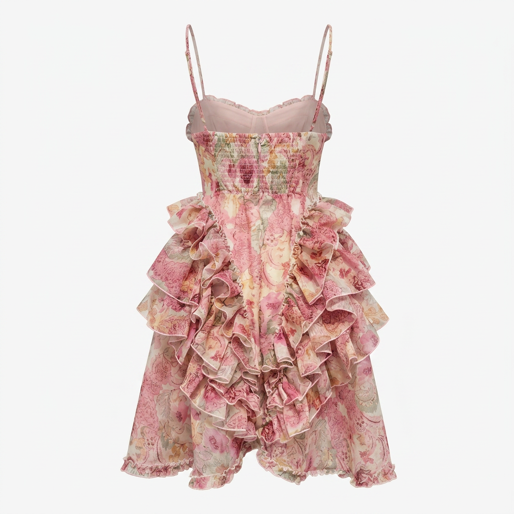 Feya Mini Blush Corset Dress